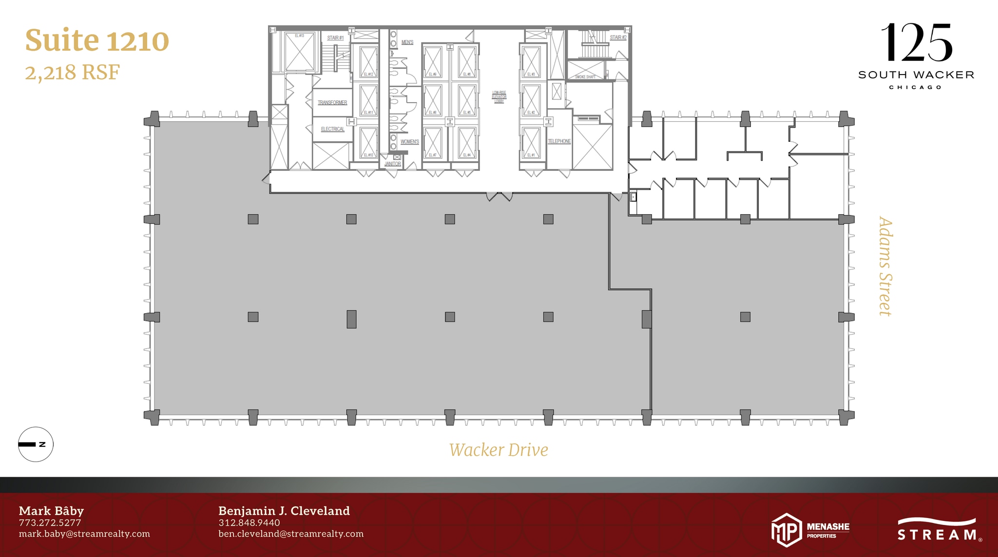 125 S Wacker Dr, Chicago, IL à louer Plan d’étage– Image 1 sur 1