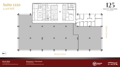125 S Wacker Dr, Chicago, IL à louer Plan d’étage– Image 1 sur 1