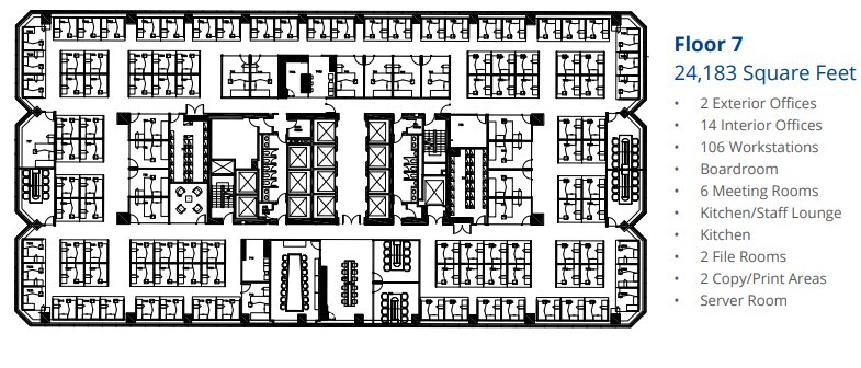 237 4th Ave SW, Calgary, AB à louer Plan d’étage– Image 1 sur 1