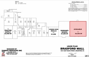 1001 E Main St, Bradford, PA à louer Plan d’étage– Image 2 sur 2