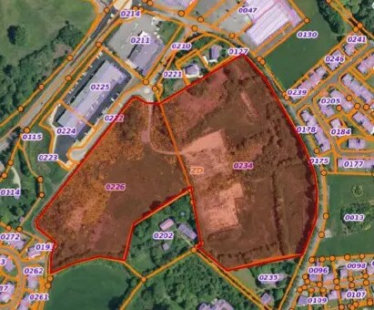 Terrain dans Ussel à vendre Plan de site– Image 1 sur 2