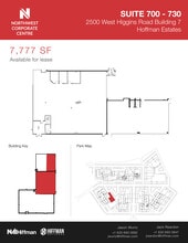 2500 W Higgins Rd, Hoffman Estates, IL à louer Plan d’étage– Image 2 sur 2