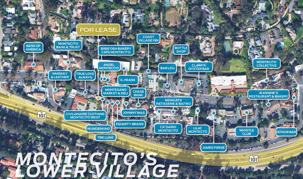 1137 Coast Village Rd, Santa Barbara, CA à louer - Aérien – Image 2 sur 6
