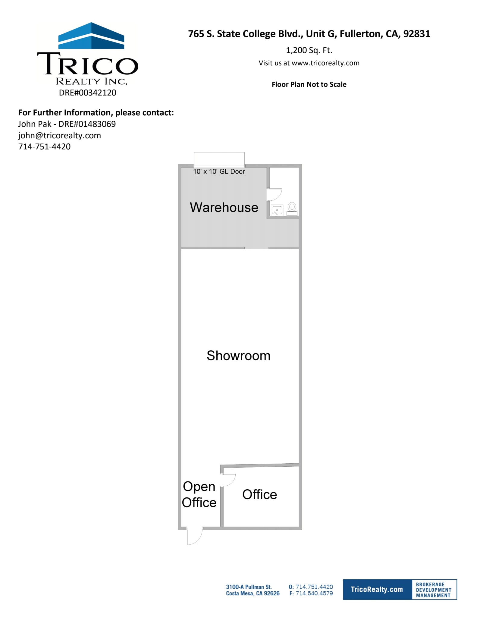 667-759 S State College Blvd, Fullerton, CA à louer Plan d’étage– Image 1 sur 1