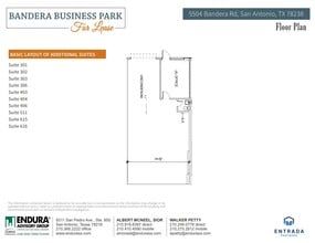5504-1 Bandera Rd, San Antonio, TX à louer Plan d’étage– Image 1 sur 1
