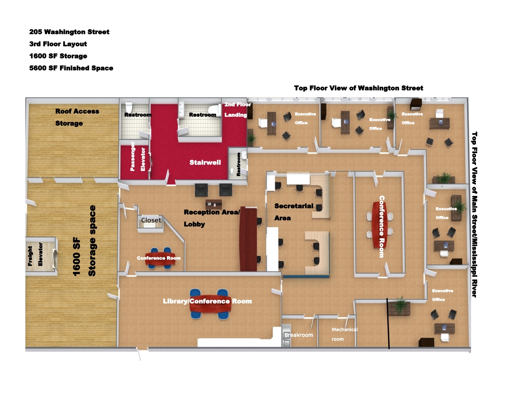 205 Washington St, Burlington, IA à louer Plan d’étage– Image 1 sur 23