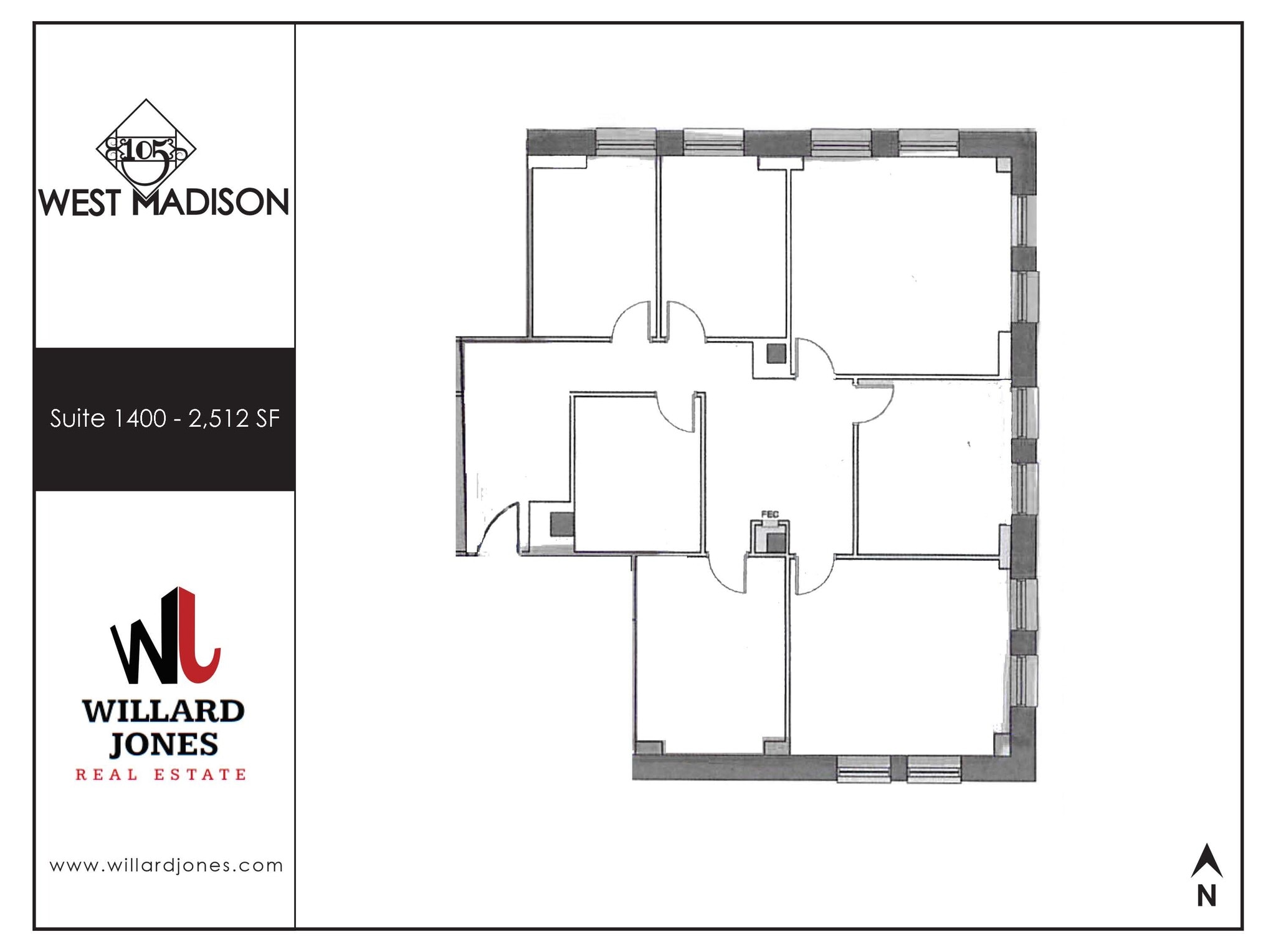 105 W Madison St, Chicago, IL à louer Plan d’étage– Image 1 sur 1