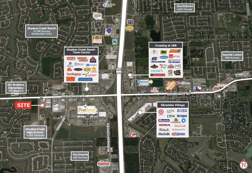 11836 Broadway St, Pearland, TX à louer - Aérien – Image 2 sur 2