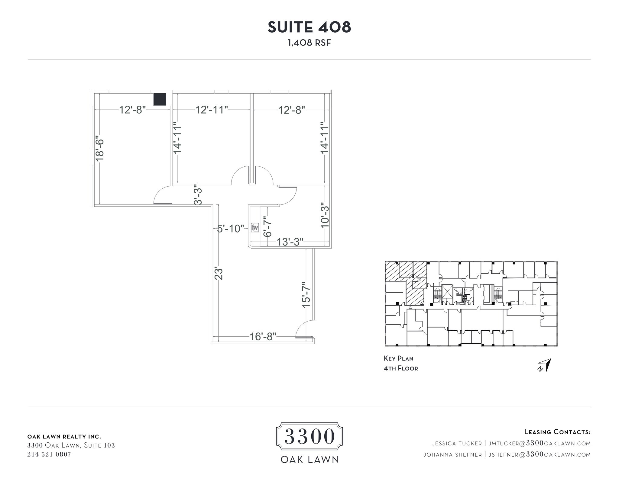 3300 Oak Lawn Ave, Dallas, TX à louer Plan de site– Image 1 sur 1