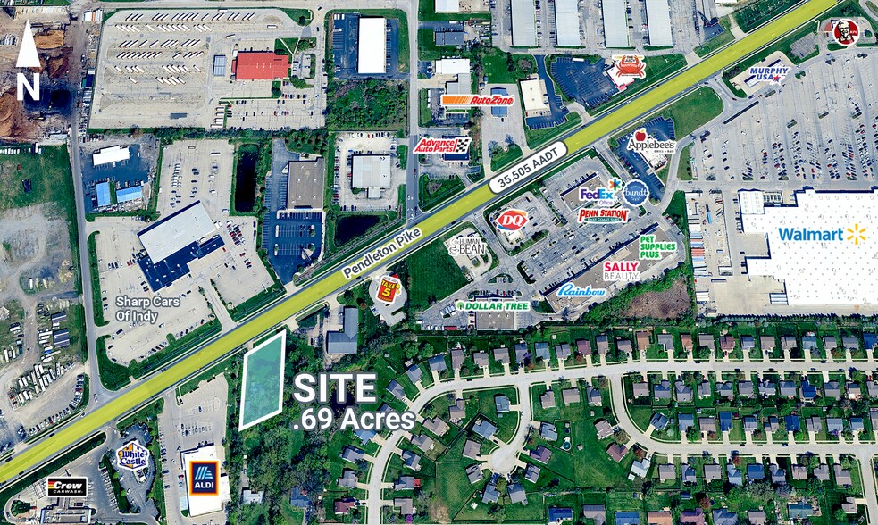 10405 Pendleton Pike, Indianapolis, IN à vendre - Photo de l’immeuble – Image 2 sur 2