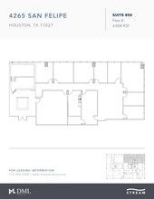 4265 San Felipe St, Houston, TX à louer Plan d’étage– Image 1 sur 1