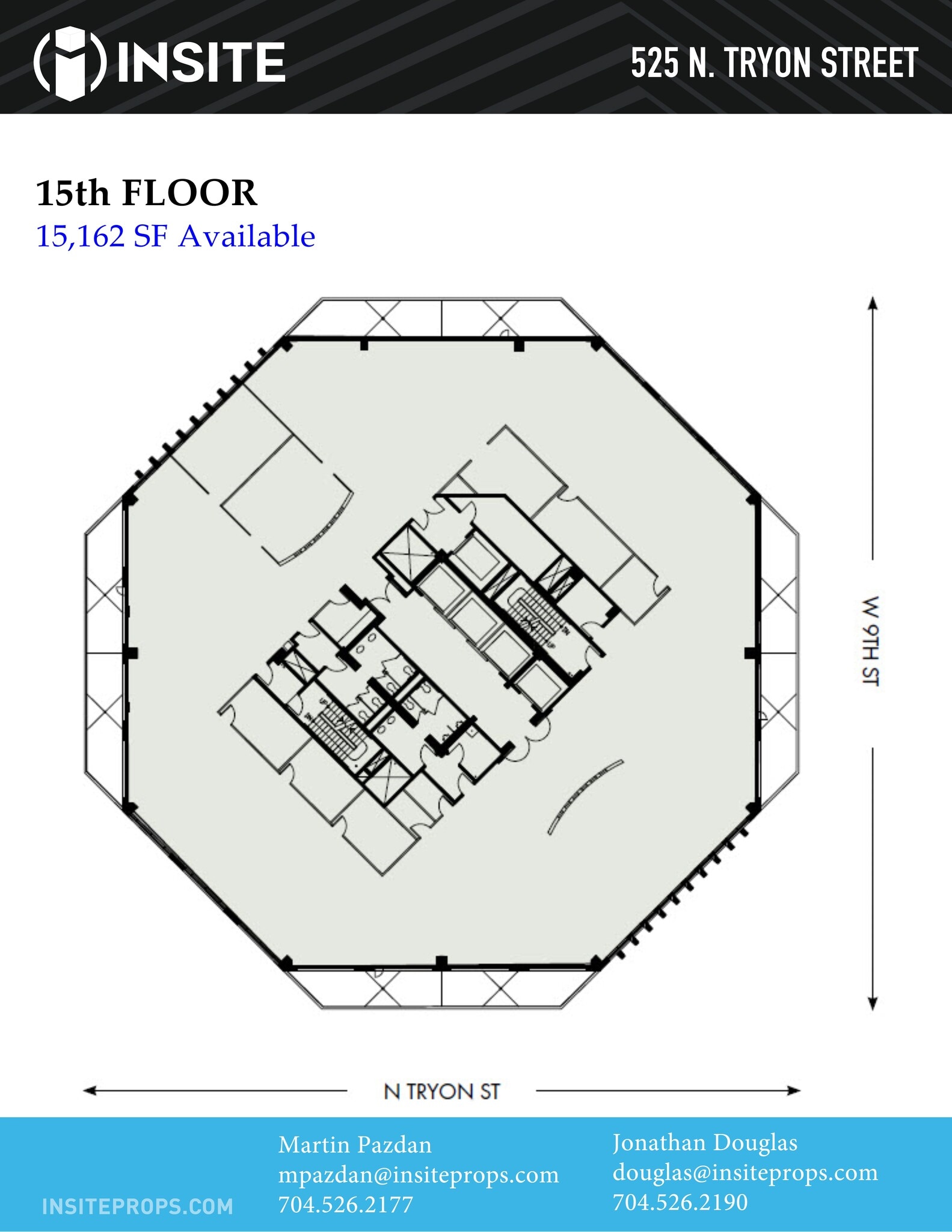 525 N Tryon St, Charlotte, NC à louer Plan de site– Image 1 sur 1