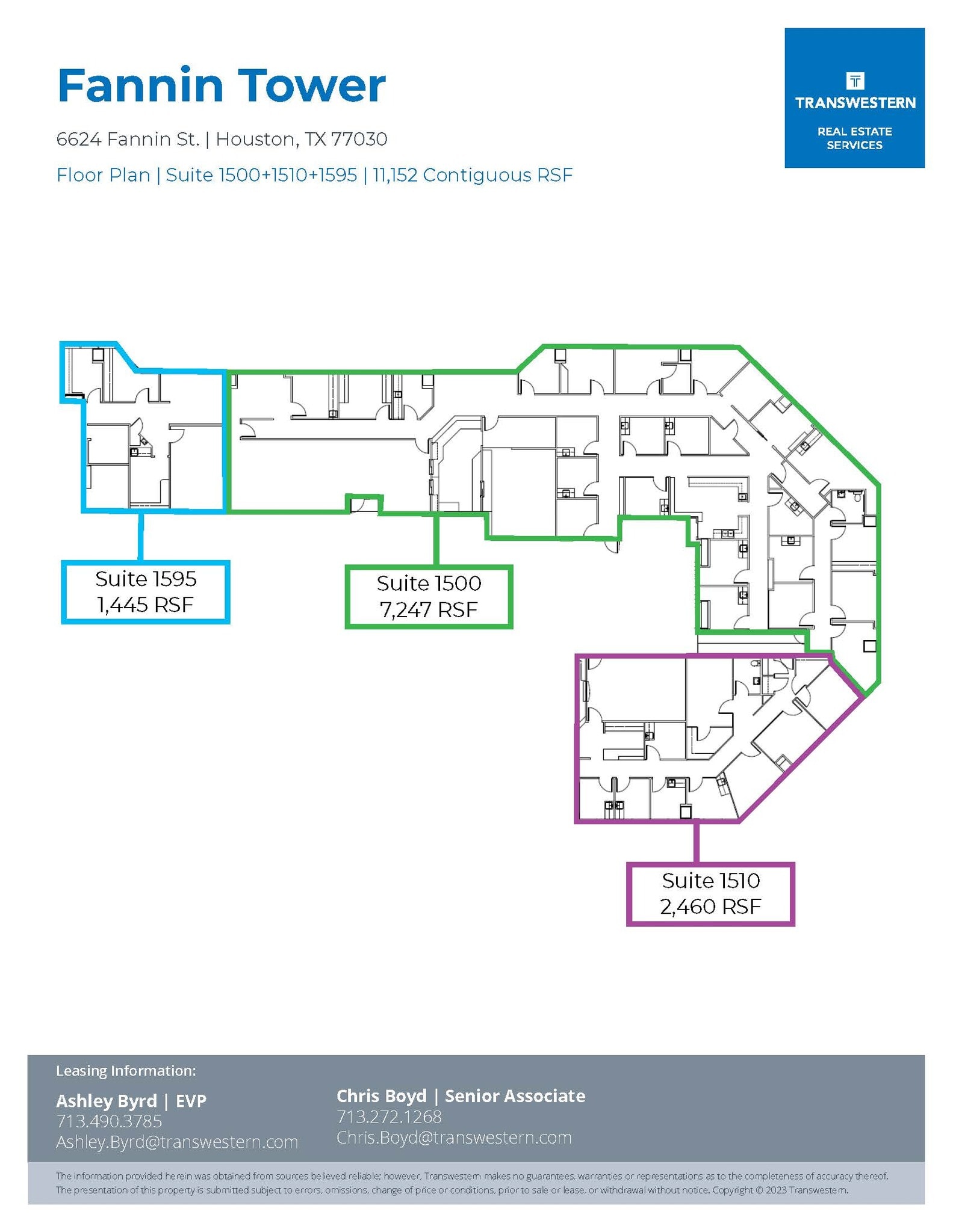 6624 Fannin St, Houston, TX à louer Plan d’étage– Image 1 sur 1