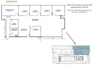 11590 W Bernardo Ct, San Diego, CA à louer Plan d’étage– Image 1 sur 1