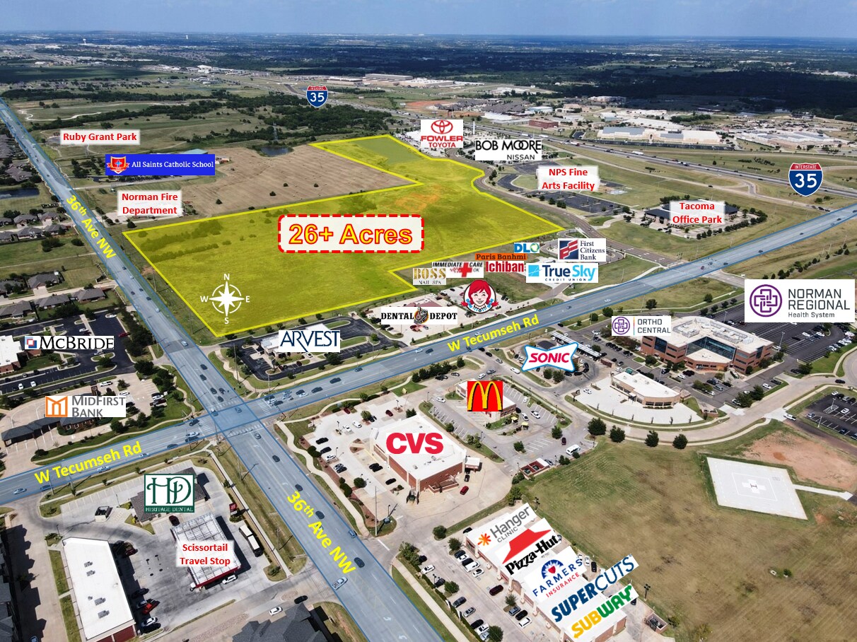 Tecumseh & 36th Ave NW, Norman, OK à vendre Photo de l’immeuble– Image 1 sur 5