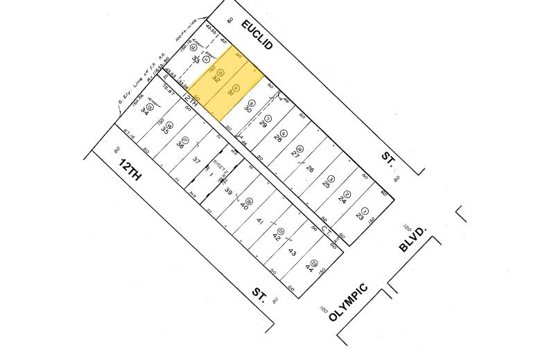 1630 Euclid St, Santa Monica, CA à vendre - Plan cadastral – Image 2 sur 16