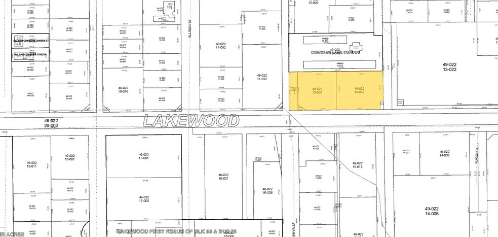 1320-1330 Zephyr St, Denver, CO à vendre - Plan cadastral – Image 2 sur 2