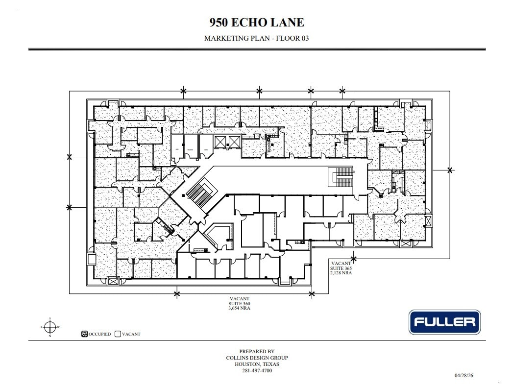 950 Echo Ln, Houston, TX à louer Plan d’étage– Image 1 sur 1