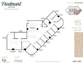 3495 Piedmont Rd NE, Atlanta, GA à louer Plan d’étage– Image 1 sur 1