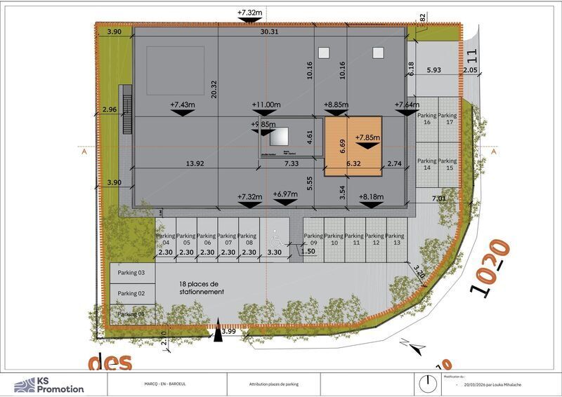 Bureau dans Marcq-en-Baroeul à vendre - Plan de site – Image 3 sur 3