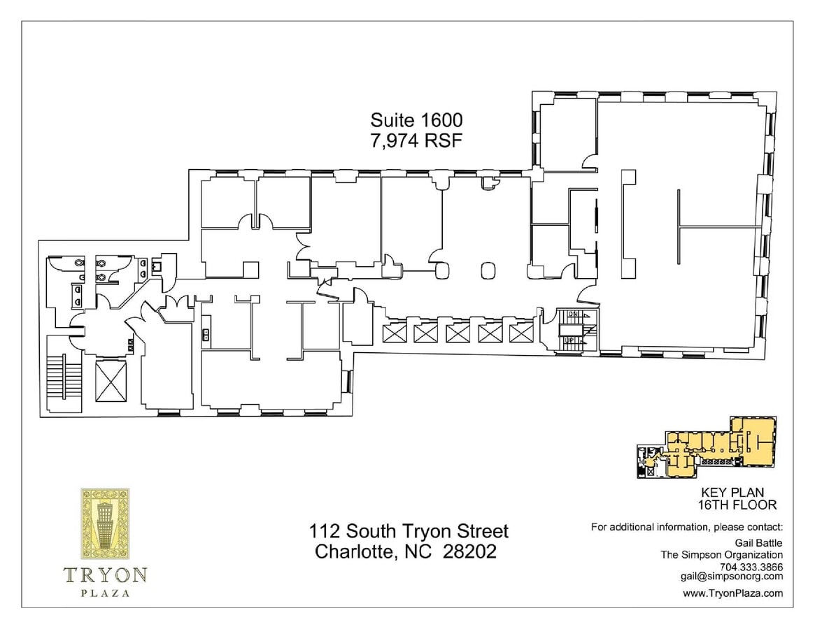 112 S Tryon St, Charlotte, NC 28202 - Lot 1600 - - Plan d’étage - Image 1 of 1