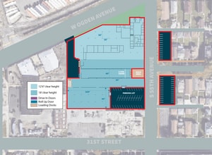 5501 W Ogden Ave, Cicero, IL à louer Plan de site– Image 2 sur 2