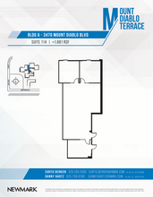 3470 Mt Diablo Blvd, Lafayette, CA à louer Plan d’étage– Image 1 sur 1