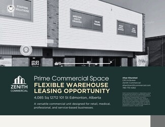 Plus de détails pour 12704 101st St NW, Edmonton, AB - Local d'activités à louer