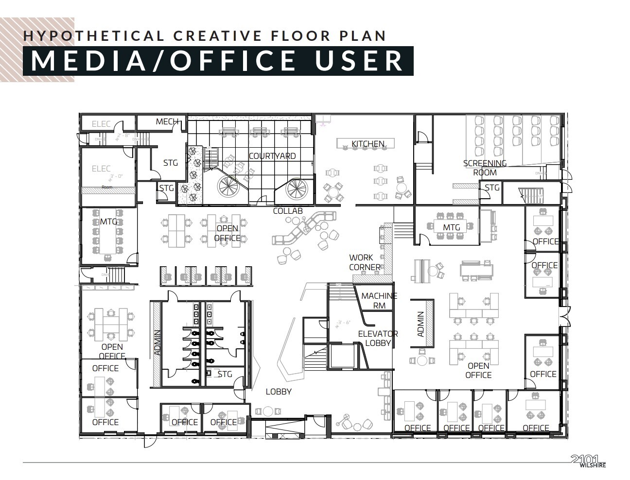 2101 Wilshire Blvd, Santa Monica, CA à vendre Plan d’étage– Image 1 sur 4