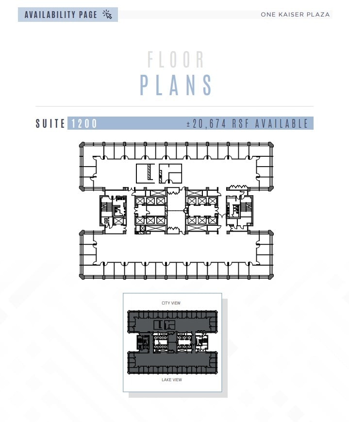 1 Kaiser Plz, Oakland, CA à louer Plan d’étage– Image 1 sur 1