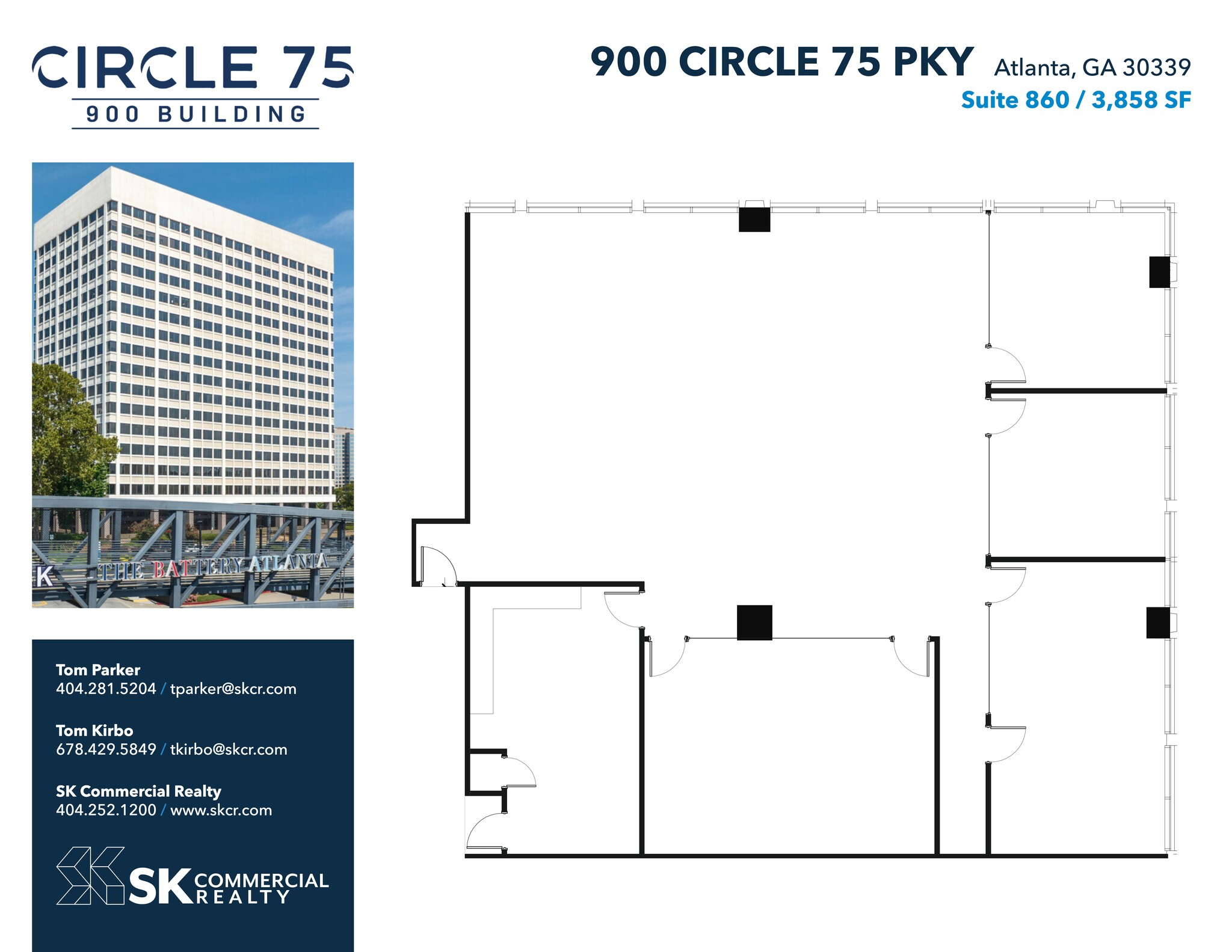 900 Circle 75 Pky SE, Atlanta, GA à louer Plan d’étage– Image 1 sur 1