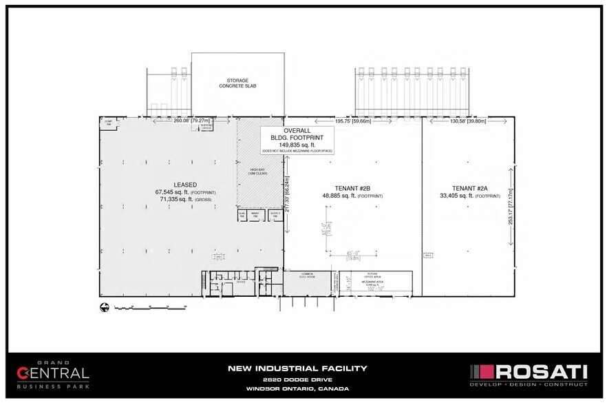 2820 Dodge Dr, Windsor, ON à louer - Plan d’étage – Image 3 sur 4