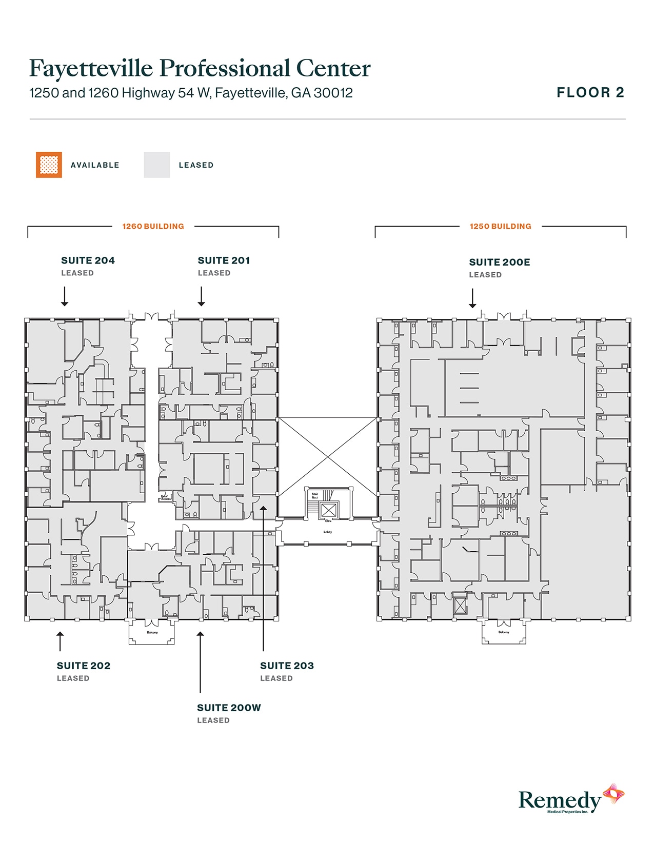 1260 Highway 54 W, Fayetteville, GA à louer Plan d’étage– Image 1 sur 1