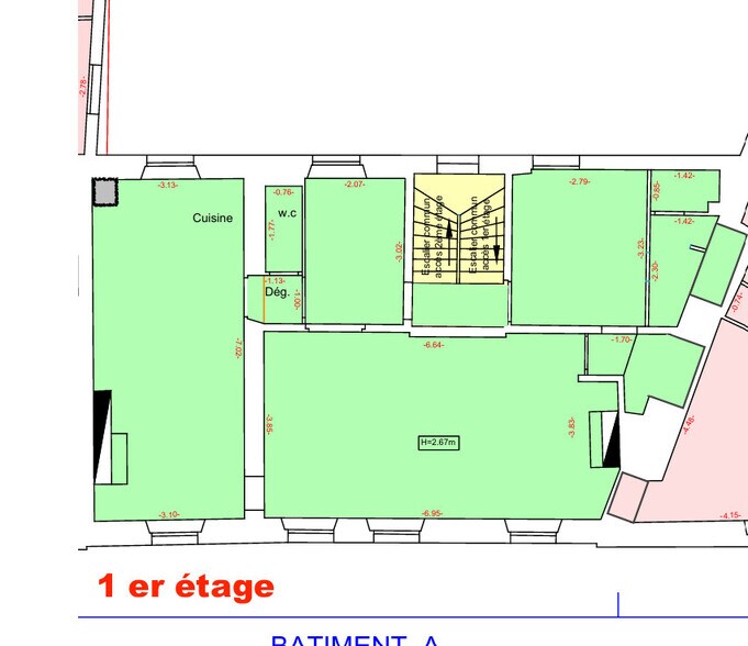 Local commercial dans Versailles à louer - Plan d’étage – Image 3 sur 3