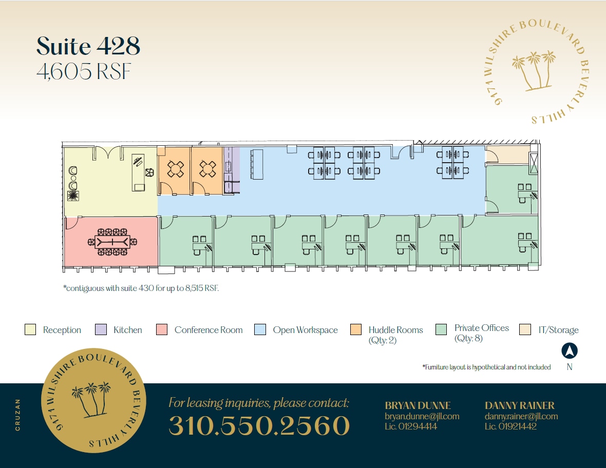 9171 Wilshire Blvd, Beverly Hills, CA à louer Plan d’étage– Image 1 sur 1