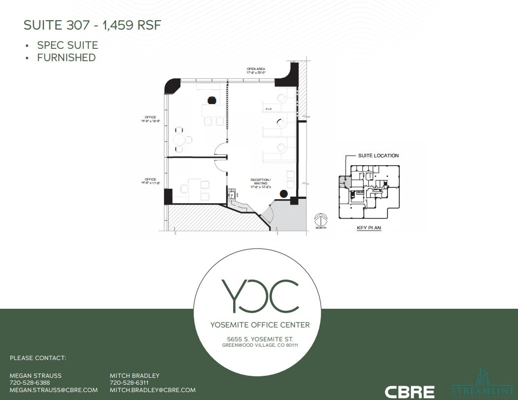 5655 S Yosemite St, Greenwood Village, CO à louer Plan d’étage– Image 1 sur 1