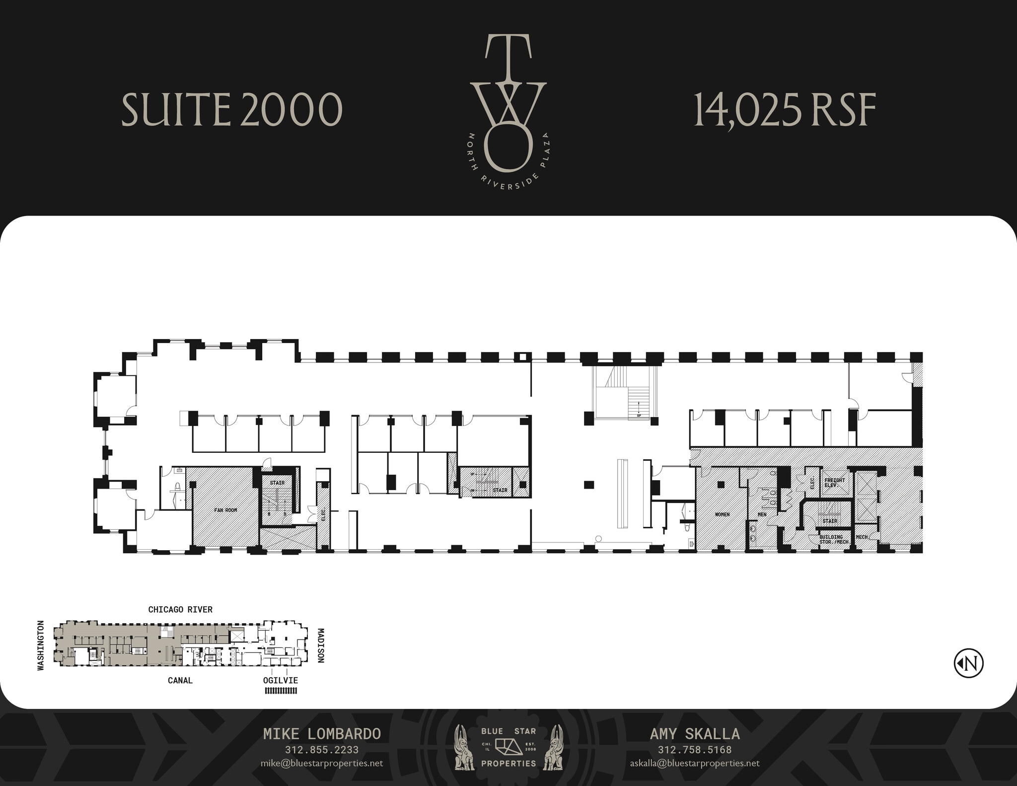 2 N Riverside Plz, Chicago, IL à louer Plan d’étage– Image 1 sur 1