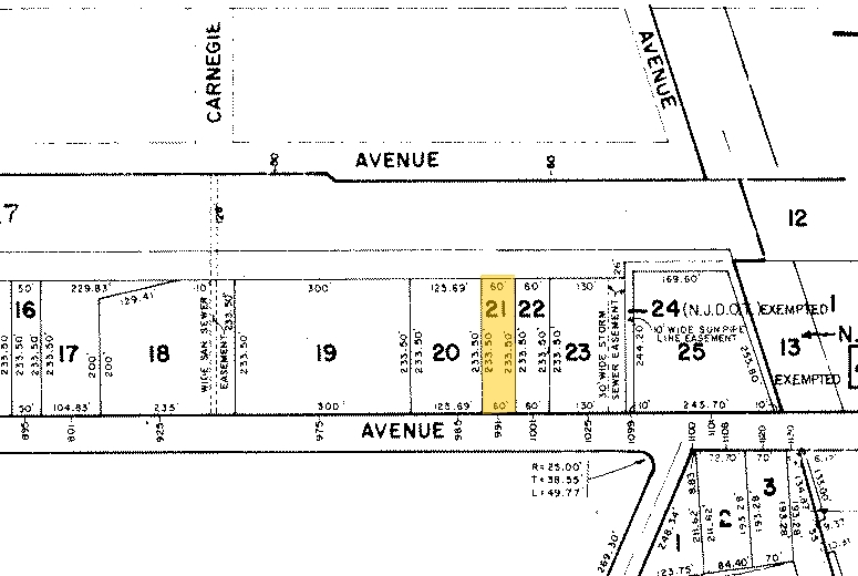 991 E Linden Ave, Linden, NJ à louer - Plan cadastral – Image 2 sur 2