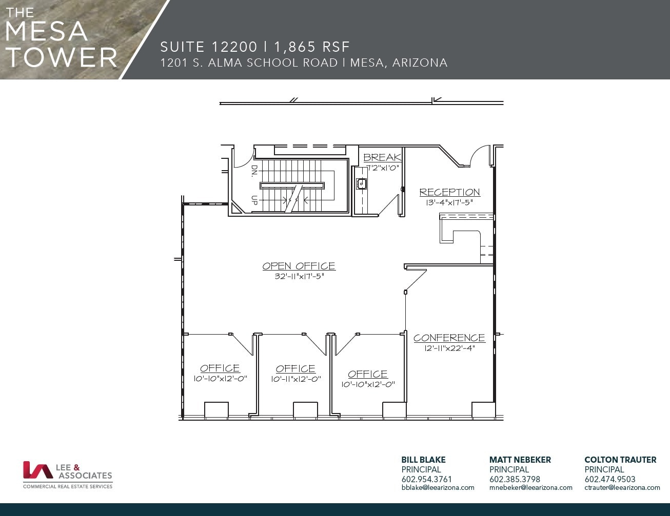 1201 S Alma School Rd, Mesa, AZ à louer Plan d’étage– Image 1 sur 1