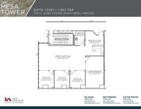 1201 S Alma School Rd, Mesa, AZ à louer Plan d’étage– Image 1 sur 1
