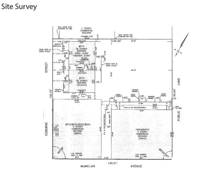 214 Osborne St, Winnipeg, MB à louer - Plan de site – Image 1 sur 2