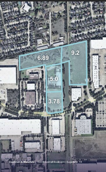 1600 Industrial Blvd, Sugar Land, TX à vendre - Aérien – Image 2 sur 4