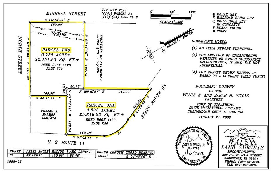 327 N Massanutten St, Strasburg, VA à louer - Plan cadastral – Image 2 sur 3