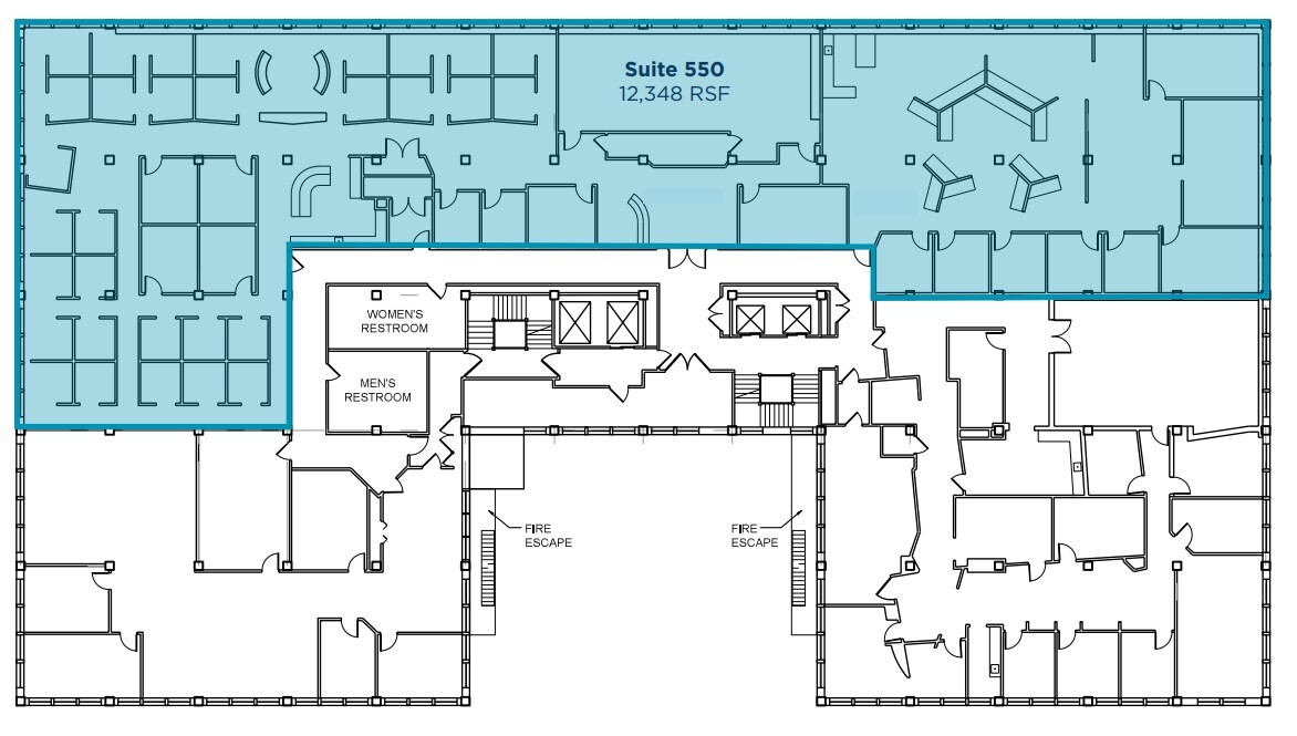 812 Huron Rd E, Cleveland, OH à louer Plan d’étage– Image 1 sur 1