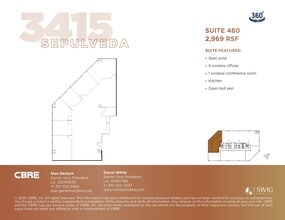 3415 S Sepulveda Blvd, Los Angeles, CA à louer Plan d’étage– Image 1 sur 1