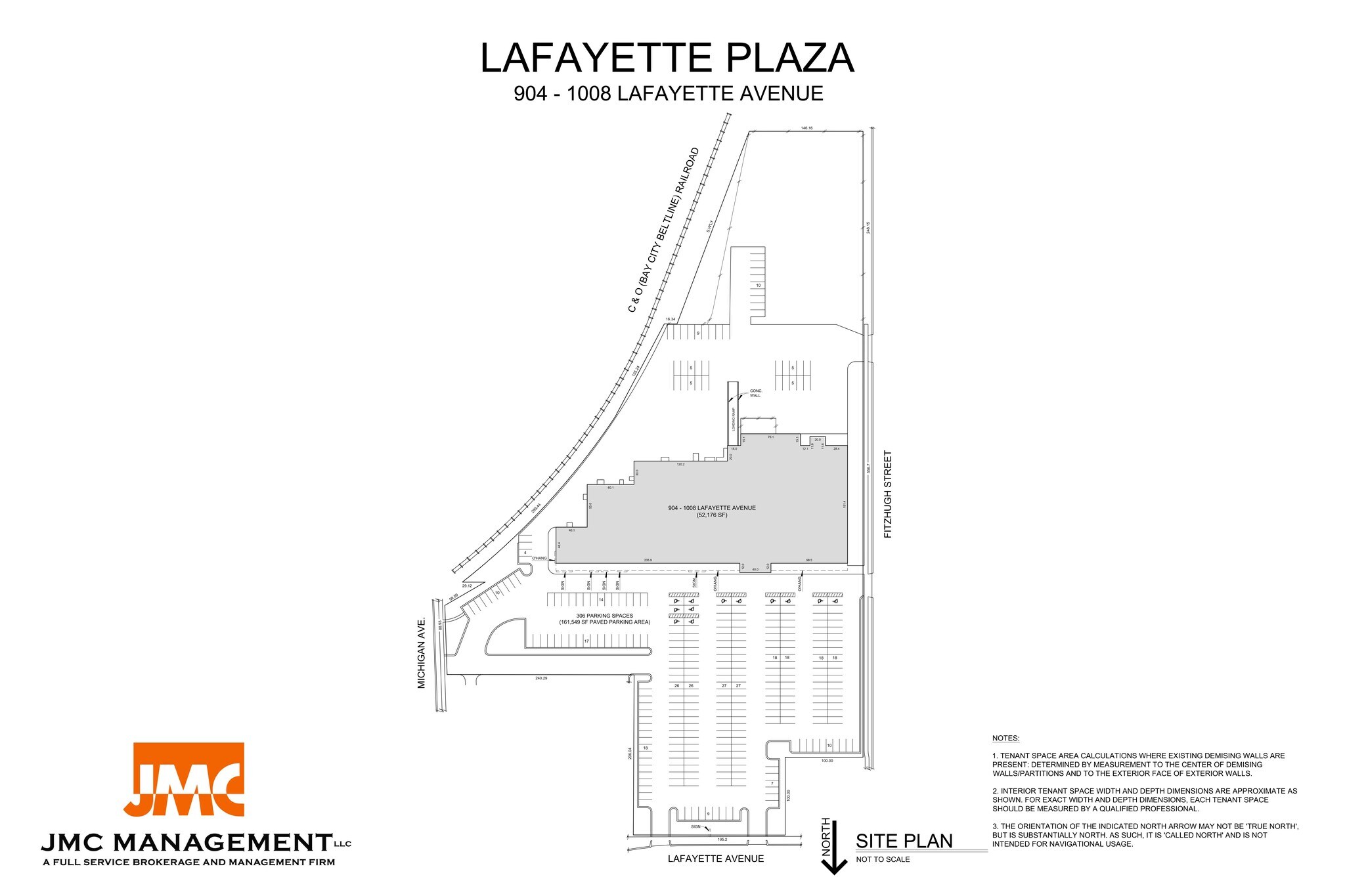 900-1000 Lafayette Ave, Bay City, MI à louer Plan de site– Image 1 sur 1