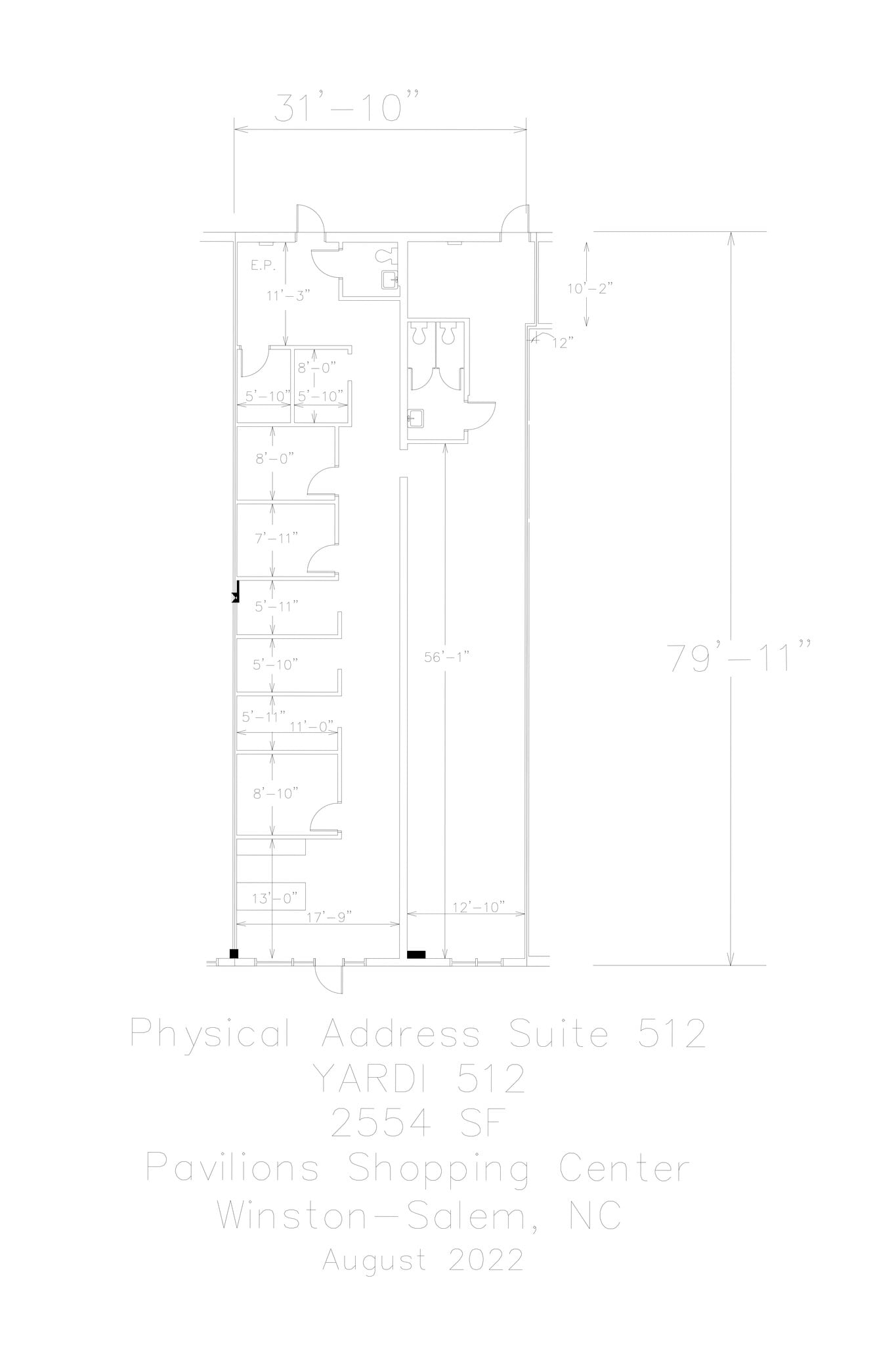500-692 Hanes Mall Blvd, Winston-Salem, NC à louer Plan de site– Image 1 sur 11