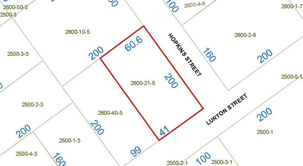 140 Lurton St, Pensacola, FL à louer - Plan cadastral – Image 2 sur 4