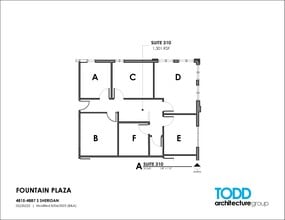 4815-4821 S Sheridan Rd, Tulsa, OK à louer Plan d’étage– Image 1 sur 2