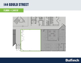 144 Gould St, Needham, MA à louer Plan d’étage– Image 1 sur 1